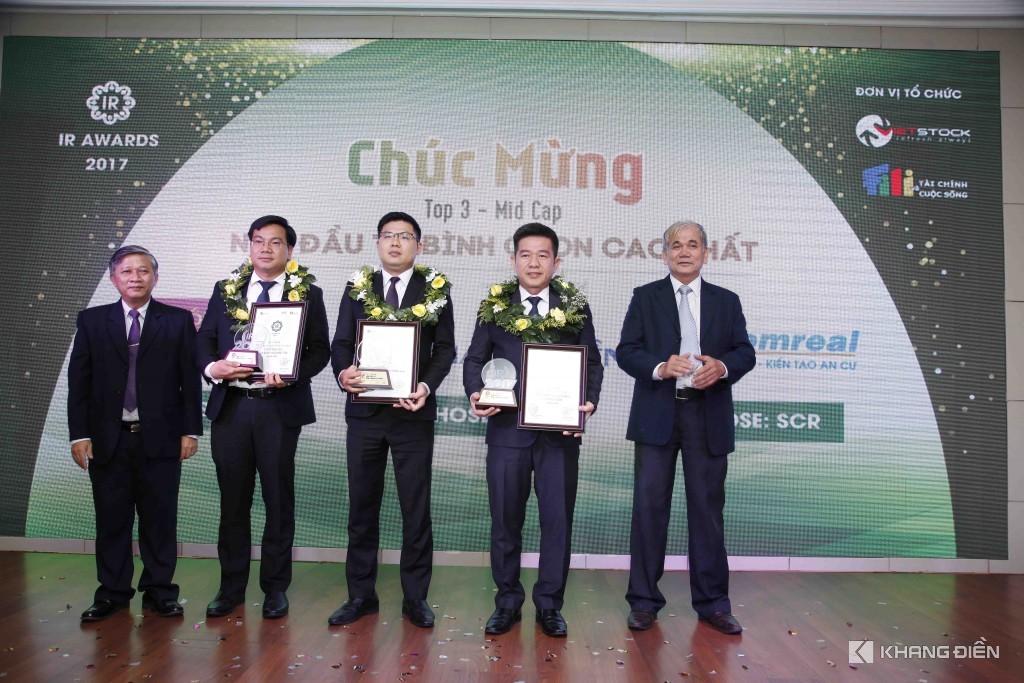 Khang Điền vinh dự được bình chọn DNNY có hoạt động IR tốt nhất 2017