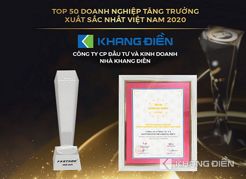 KHANG DIEN (KDH) WAS HONORED IN TOP 50 VIETNAM BEST GROWTH AND TOP 10 REPUTABLE PROPERTY DEVELOPERS OF 2020