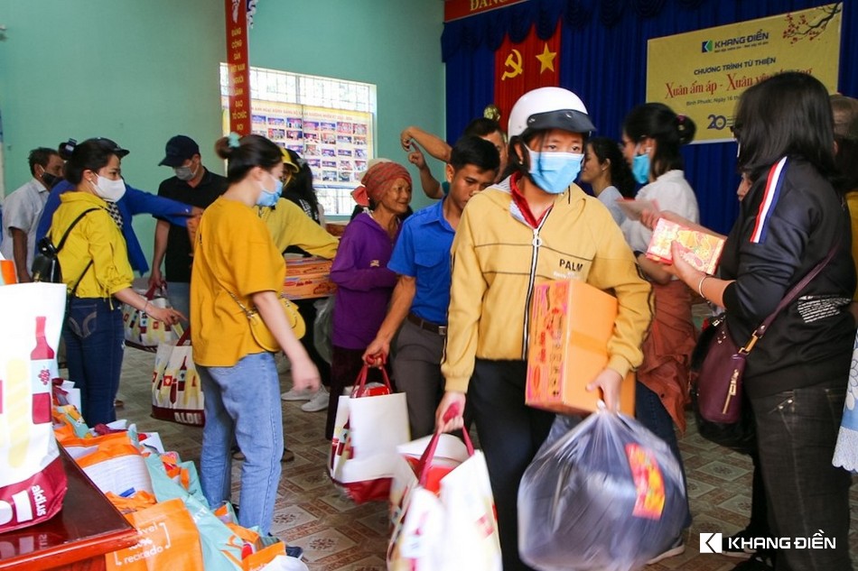 Khang Điền mang xuân yêu thương đến người dân xã An Khương, tỉnh Bình Phước