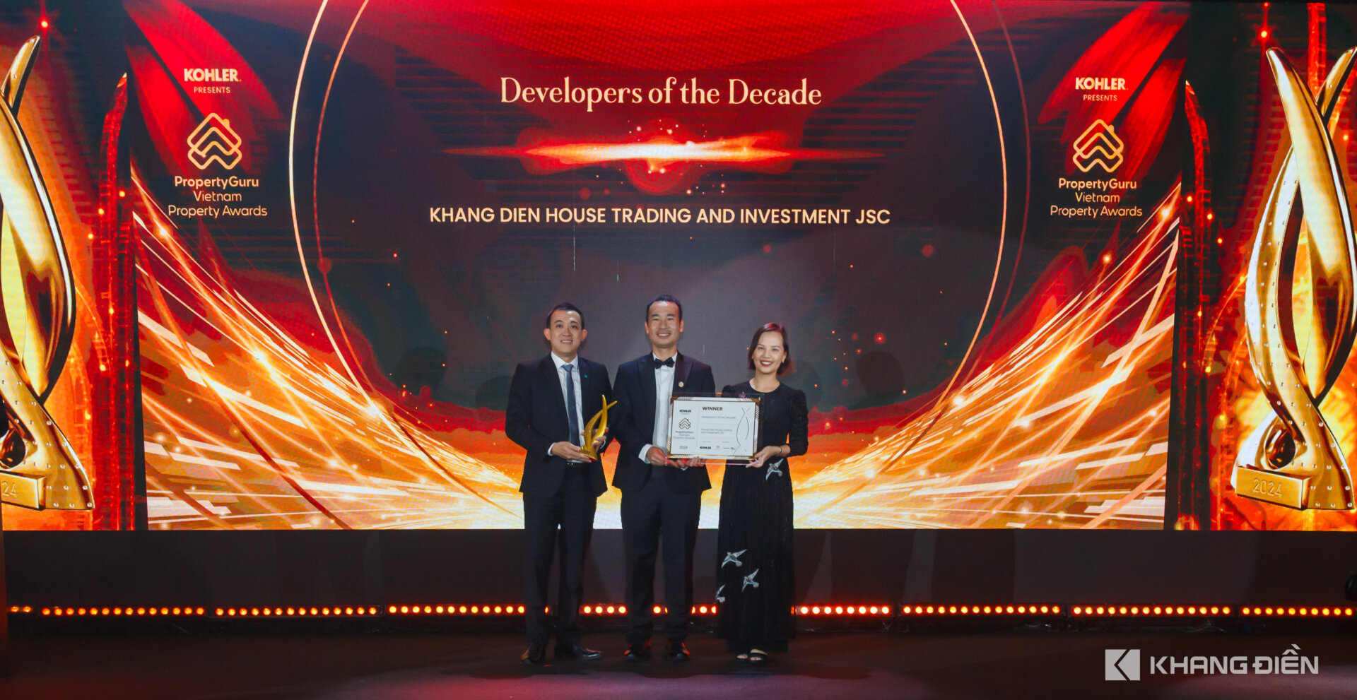 Khang Dien Group (KDH) has been proudly recognized as the “Developer of the Decade” at the prestigious PropertyGuru Vietnam Property Awards 2024.