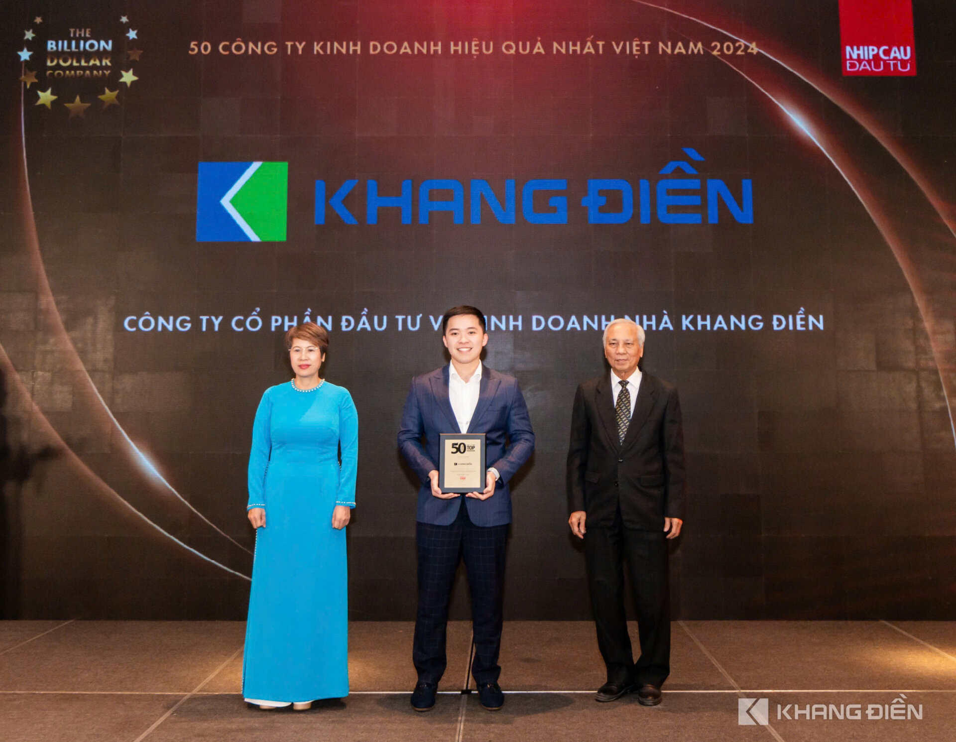 KHANG DIEN HAS RECEIVED THE PRESTIGIOUS VIETNAM OUTSTANDING PROPERTY AWARDS 2024 AND VIETNAM’S 50 BEST PERFORMING COMPANIES AWARDS 2024