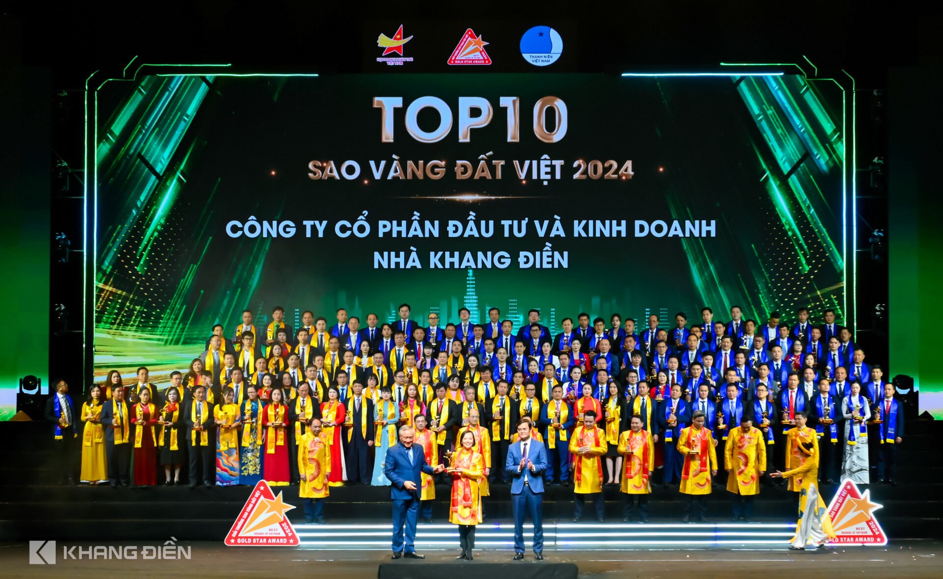 KHANG DIEN GROUP (KDH) HONORED AS “GOLD STAR AWARD: TOP 10 BEST BRANDS OF VIETNAM 2024”