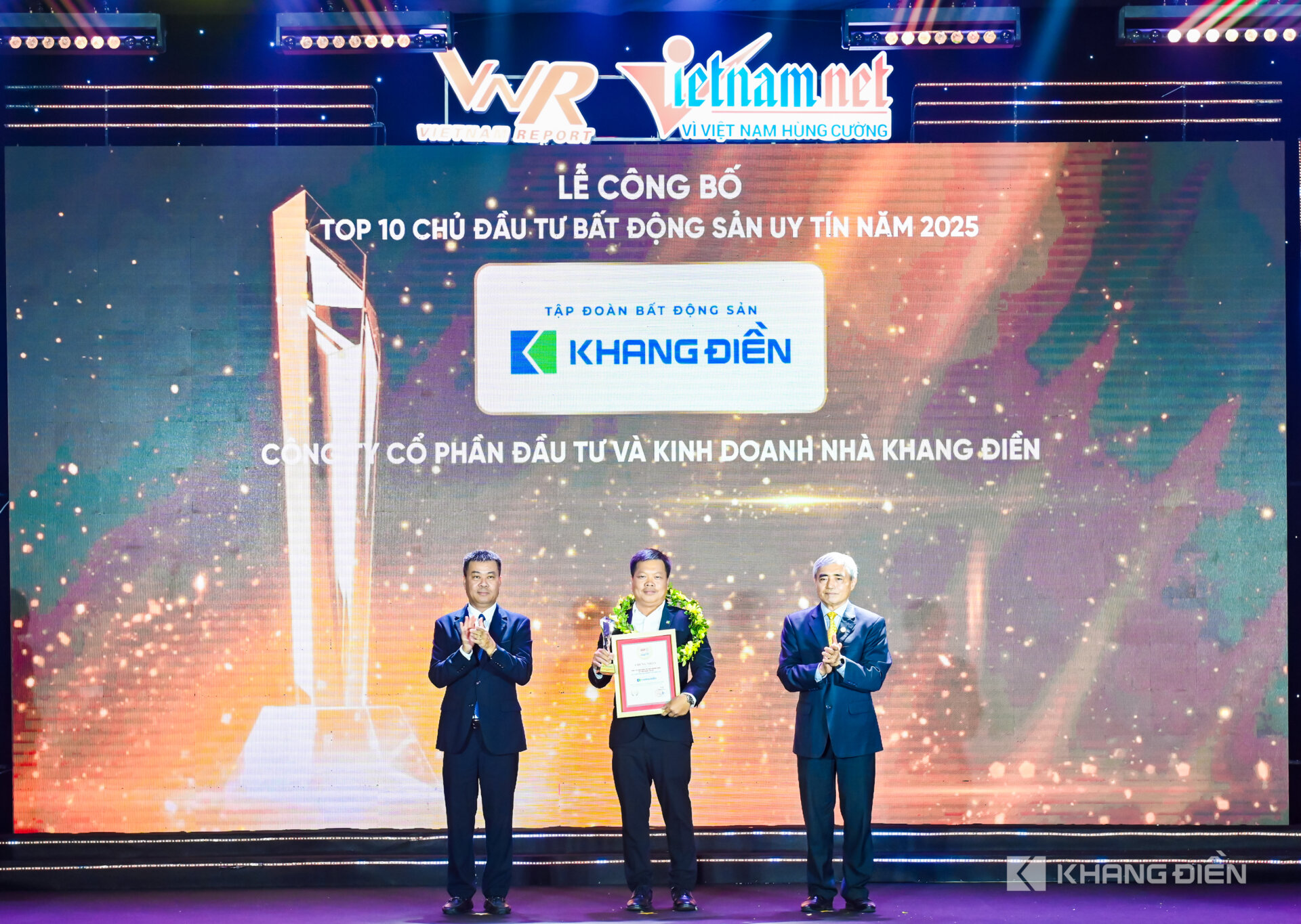 KHANG DIEN GROUP (KDH) HAS BEEN HONORED IN THE “TOP 10 REPUTABLE REAL ESTATE DEVELOPERS” FOR 8 CONSECUTIVE YEARS