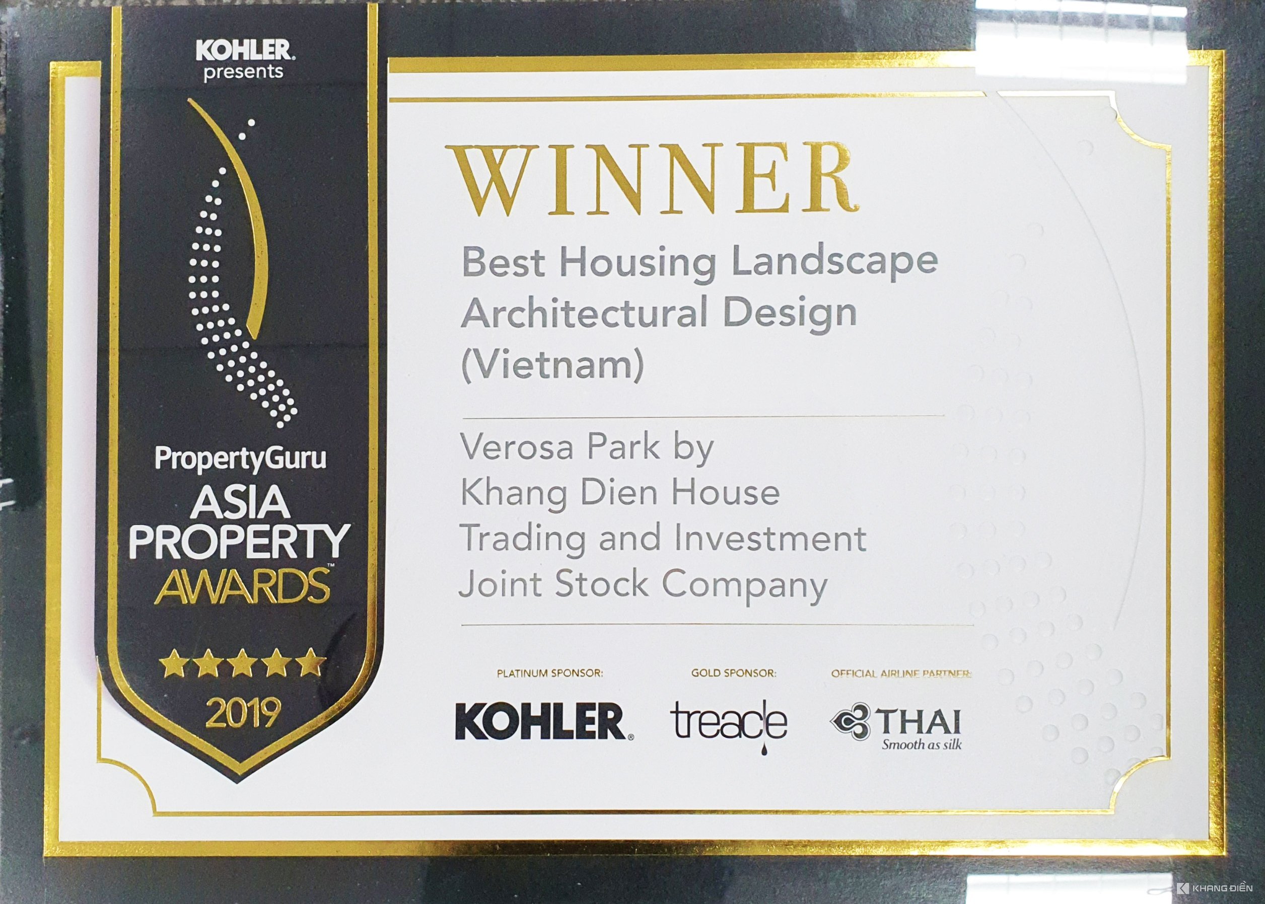 BEST HOUSING LANDSCAPE ARCHITECTURAL DESIGN - ASIA PROPERTY AWARDS 2019